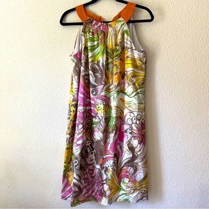 Taylor art to wear mini halter satin silk dress Sz 8